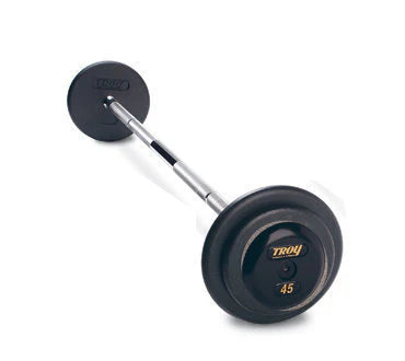 Troy Pro-Style Black Cast Iron Straight Barbell | PFB