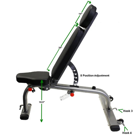 Troy VTX Flat/Incline/Decline Bench | GVBH-FID