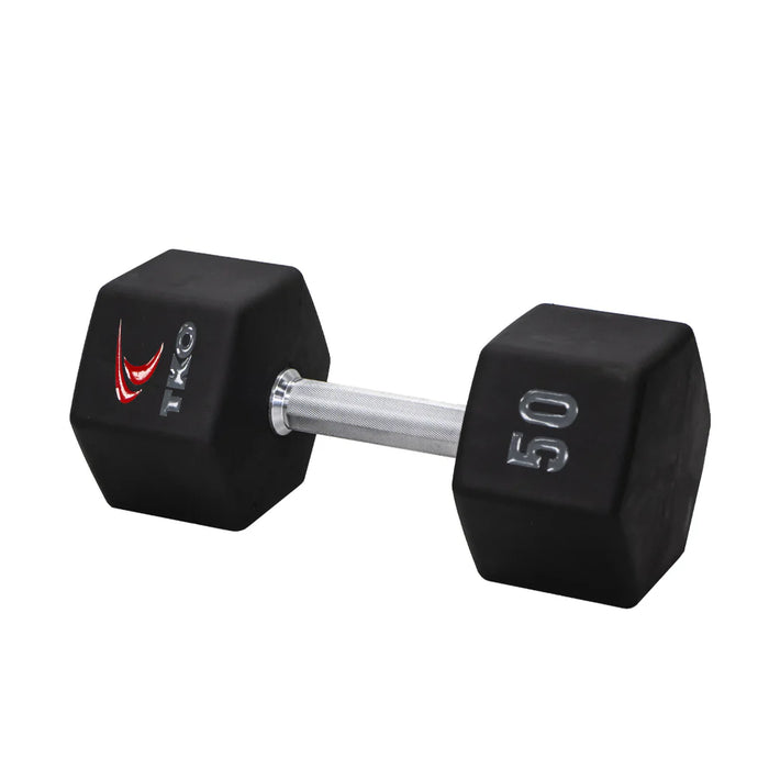 TKO Urethane Hex Dumbbell Set with 3-Tier Rail Rack | S6230
