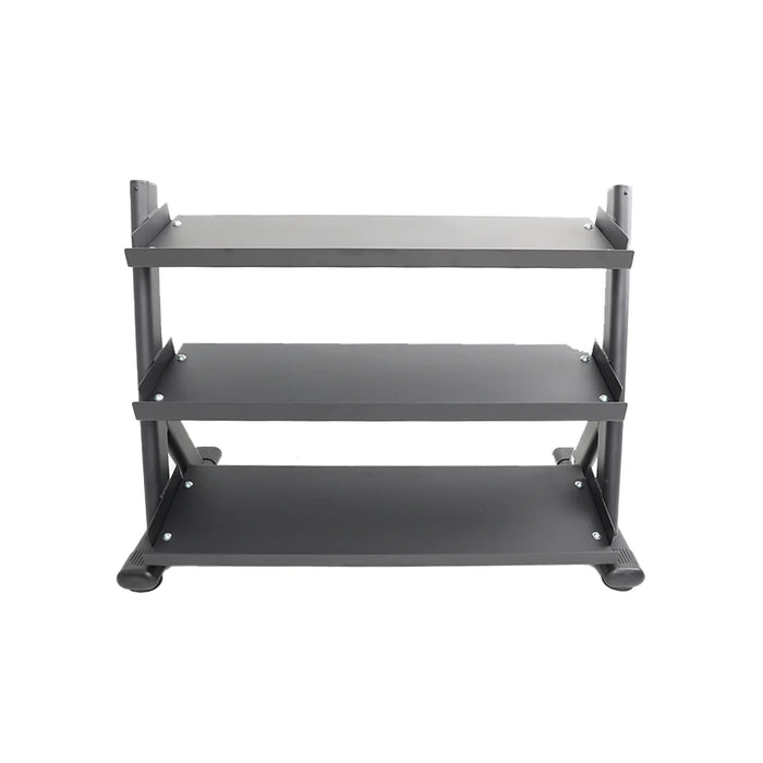 TKO Urethane Hex Dumbbell with 3-Tier Shelf Rack | S6235