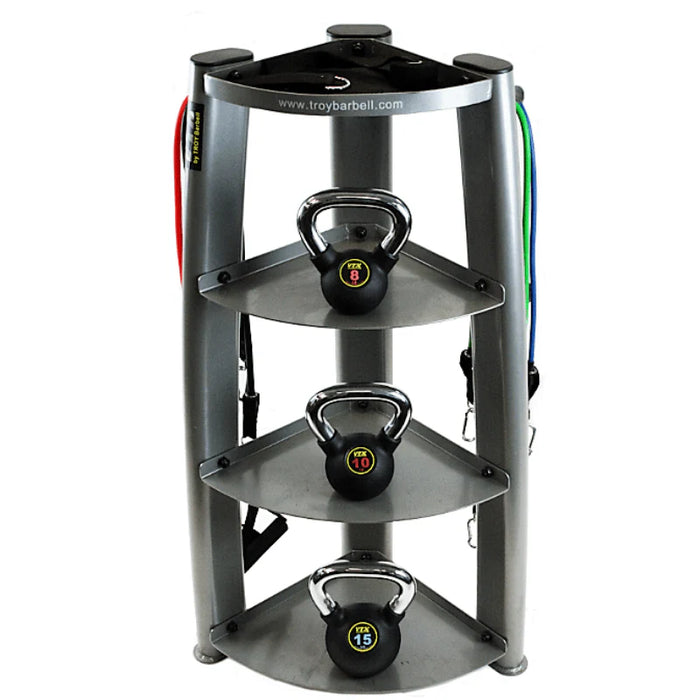 Troy VTX Vertical Kettlebell & Accessories Storage Rack | GKBR-3