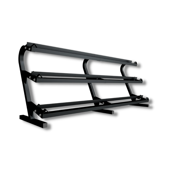 Troy VTX 8-Sided Rubber Dumbbell Set with Storage Rack