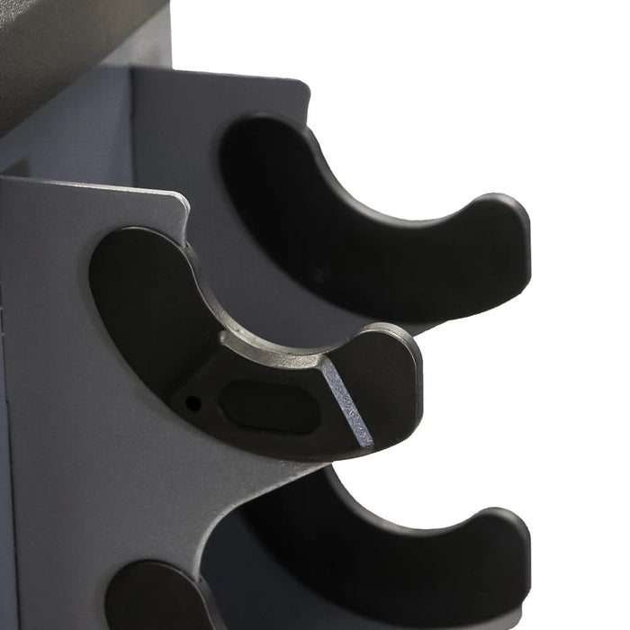TKO Urethane Hex Dumbbell Set with 8 Pair Vertical Rack | S826