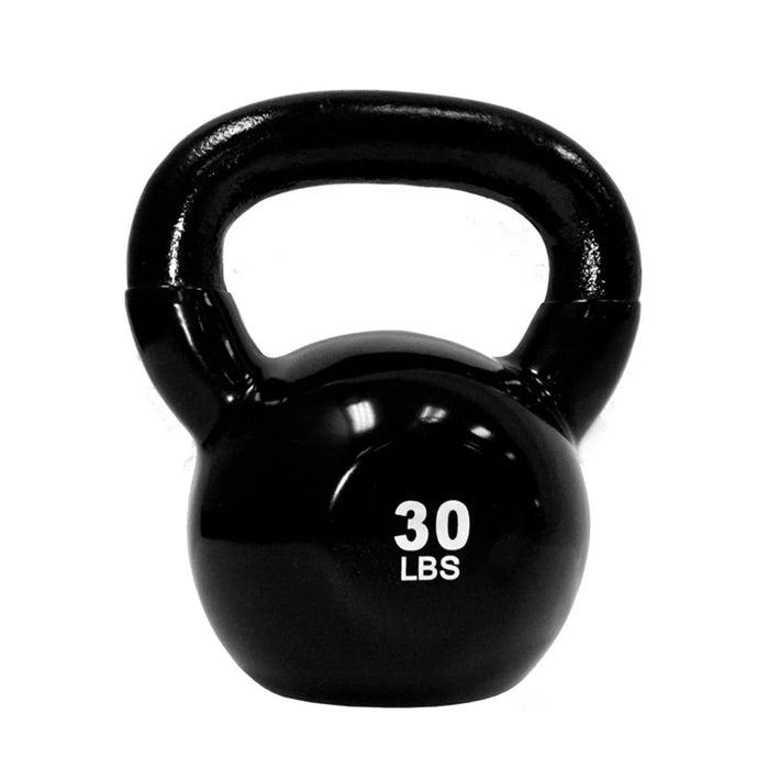 TKO Vinyl Kettlebell Set with 3-Tier Storage Rack | S856