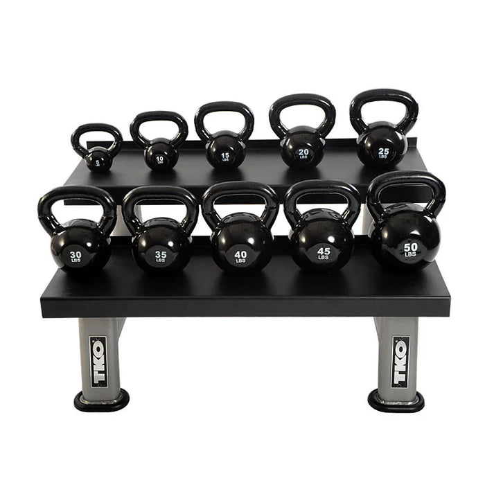 TKO 2-Tier Horizontal Kettlebell Storage Rack | 859KR
