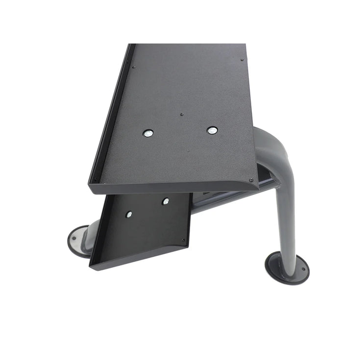 TKO Urethane Hex Dumbbell Set with 2-Tier Horizontal Rack | S889
