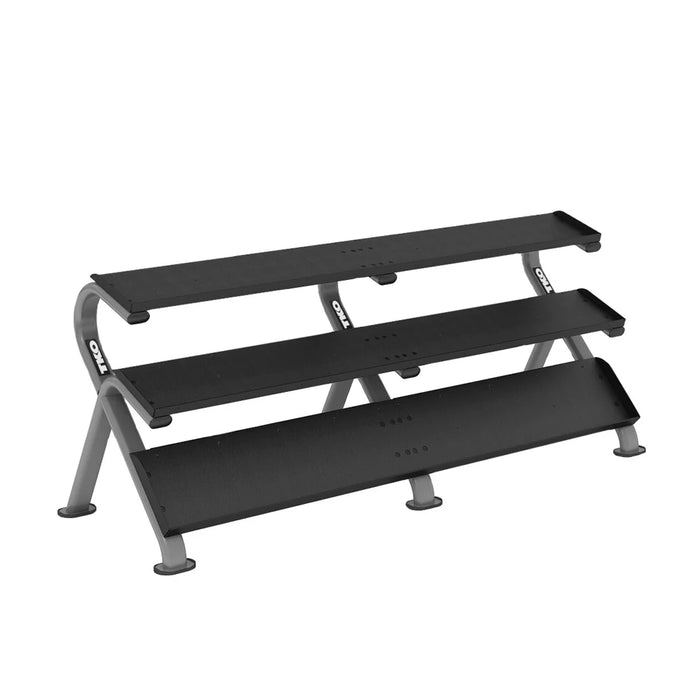 TKO 3-Tier Horizontal Mega Dumbbell Storage Rack | 891HDR