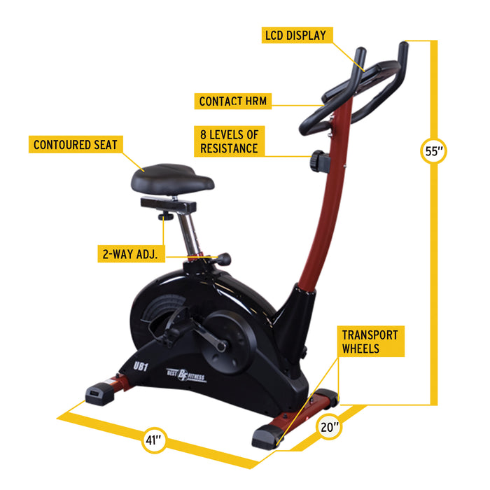 Body-Solid Best Fitness BFUB1R Upright Bike