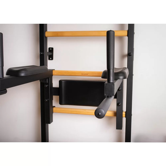 BenchK 723 Wall Bars with Pull-up Bar, Dip Bar & Workout Bench