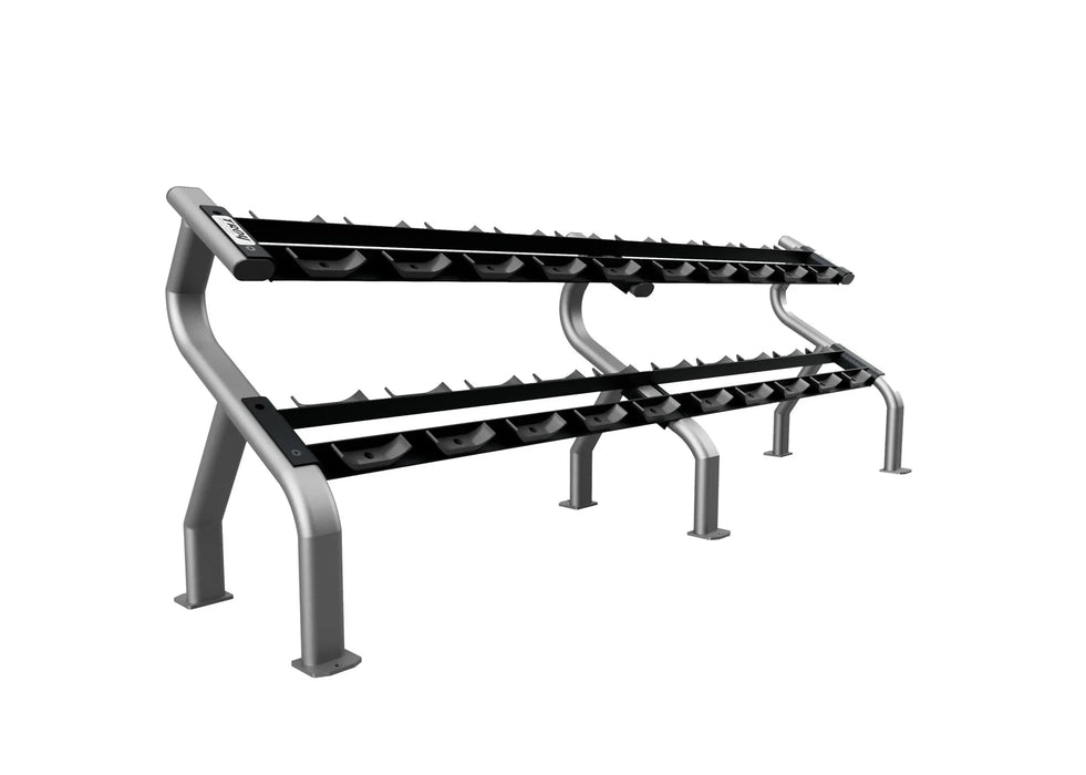 Troy 2-Tier Horizontal Dumbbell Saddle Storage Rack | DR-10