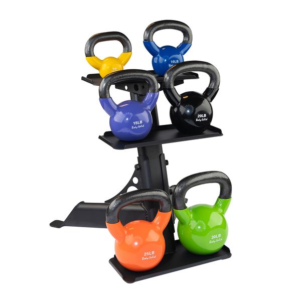 Body-Solid GDKR50B 3-Tier Kettlebell Rack