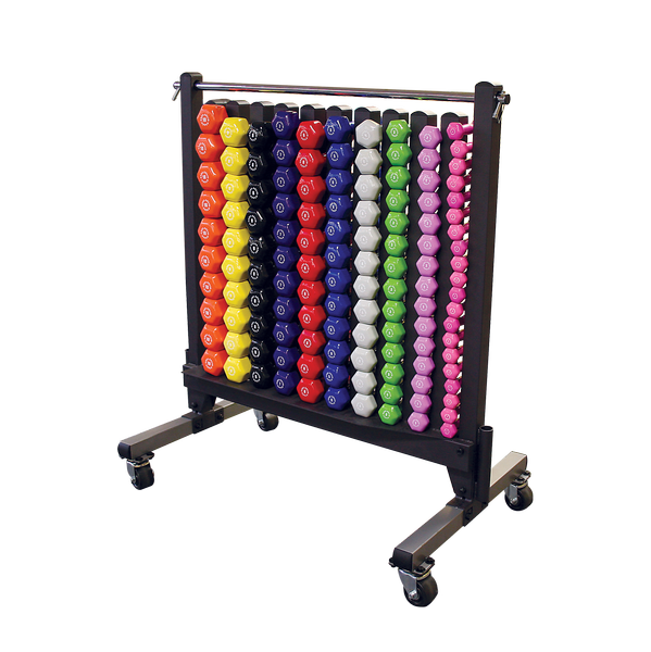 Body-Solid GDR500-NEOPACK Commercial Neoprene Dumbbell Rack Package