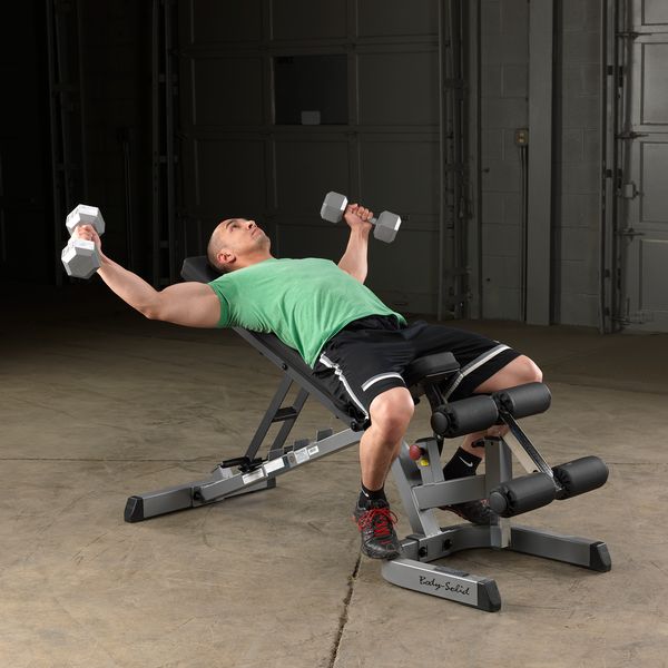 Body-Solid GFID71 Heavy Duty Flat/Incline/Decline Bench