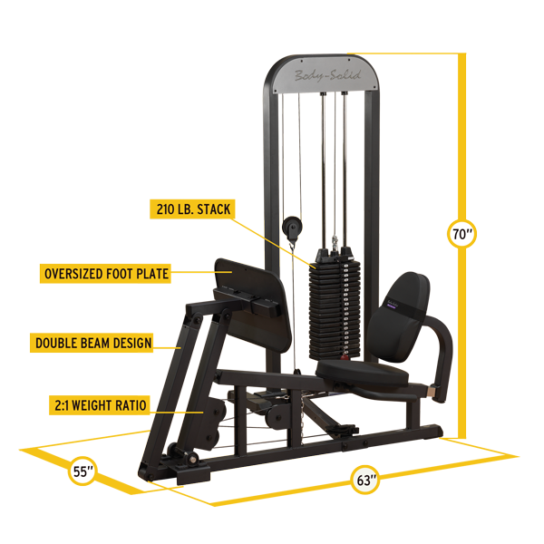 Body-Solid GLP-STK PRO-Select Leg/Calf Press Machine
