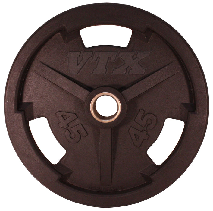 Troy VTX Rubber Olympic Grip Plate | GO-VR