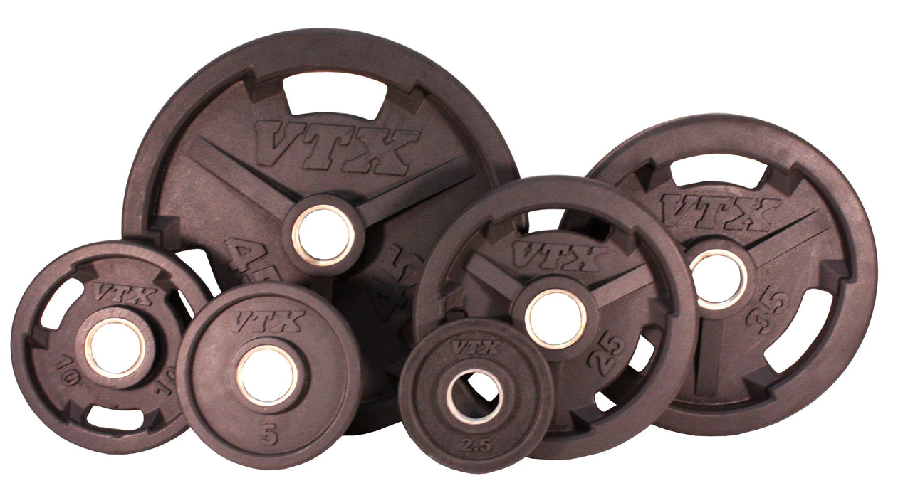 Troy VTX Rubber Olympic Grip Plate | GO-VR