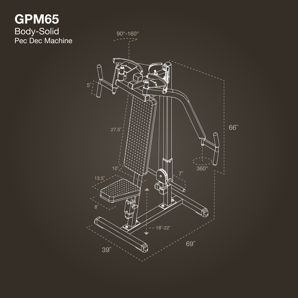 Body-Solid GPM65 Plate Loaded Pec Machine