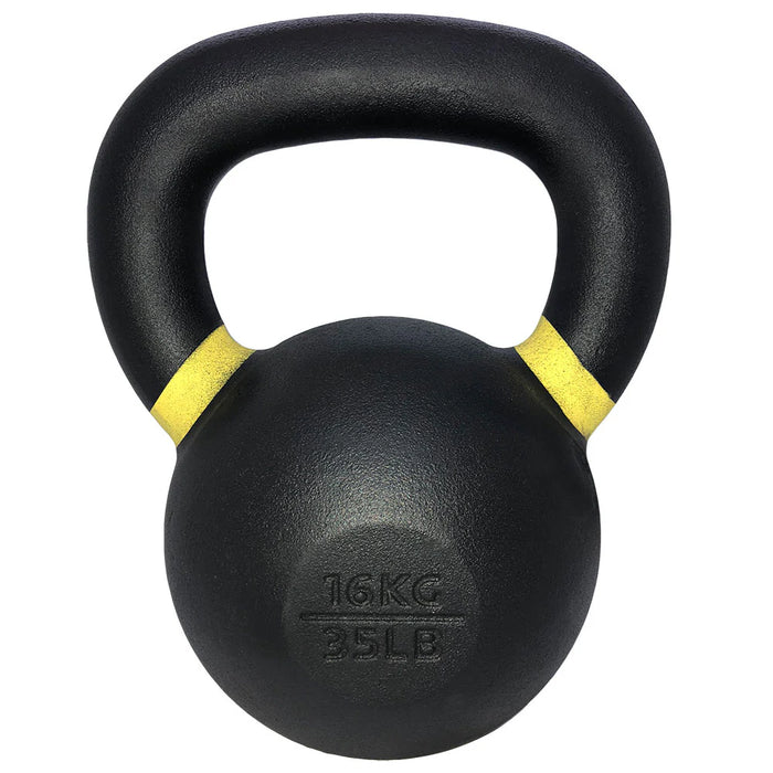 TKO Cast Iron Kettlebell Set with 3-Tier Storage Rack | S856