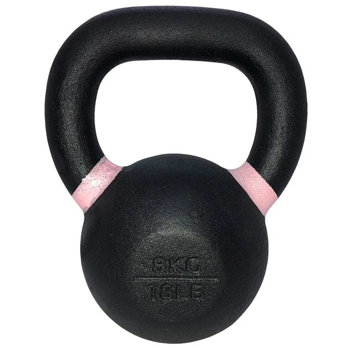 TKO Cast Iron Kettlebell Set with 3-Tier Storage Rack | S856