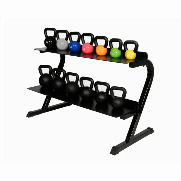 Troy VTX 2-Tier Horizontal Kettlebell Storage Rack | KBR-14