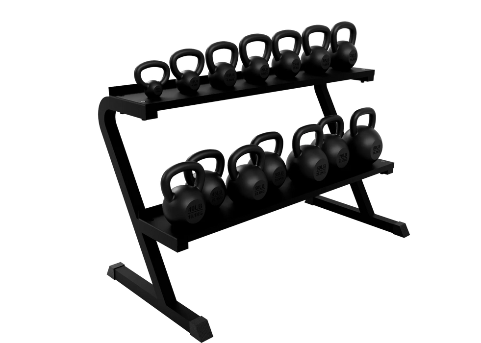 Troy VTX 2-Tier Horizontal Kettlebell Storage Rack | KBR-14