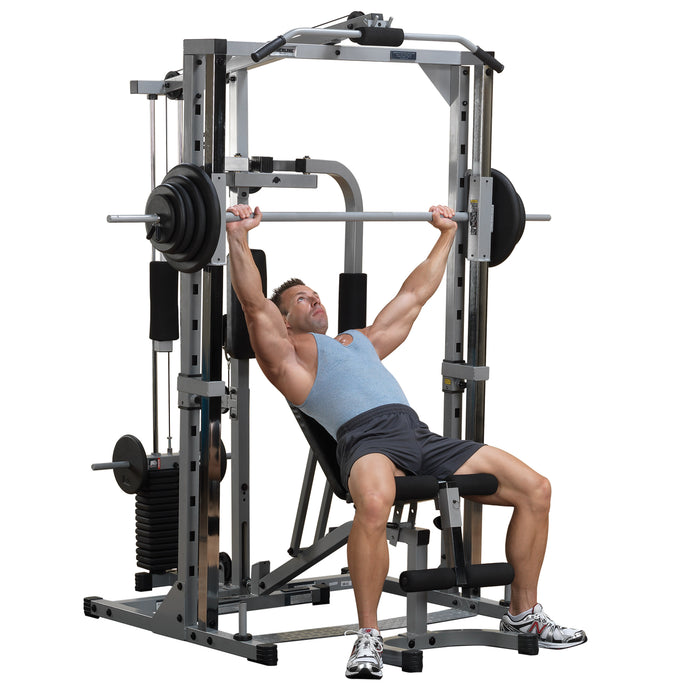Body-Solid Powerline PSM1442XS Smith Machine Bundle