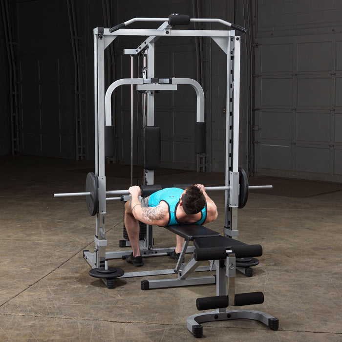 Body-Solid Powerline PSM1442XS Smith Machine Bundle