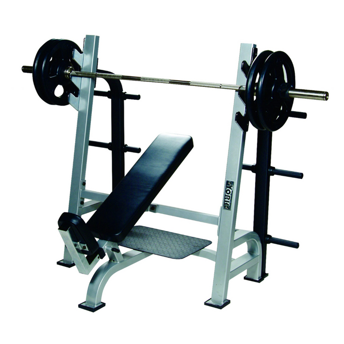 YORK STS Olympic Incline Bench with Gun Racks