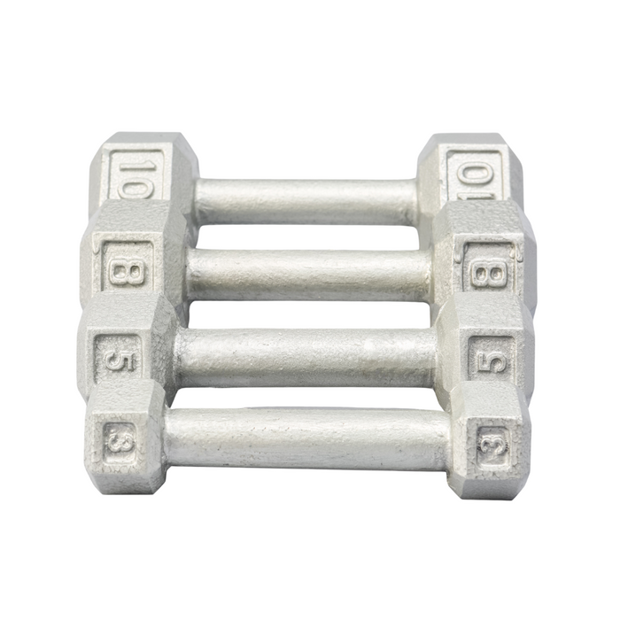 YORK Cast Iron Hex Dumbbell Set
