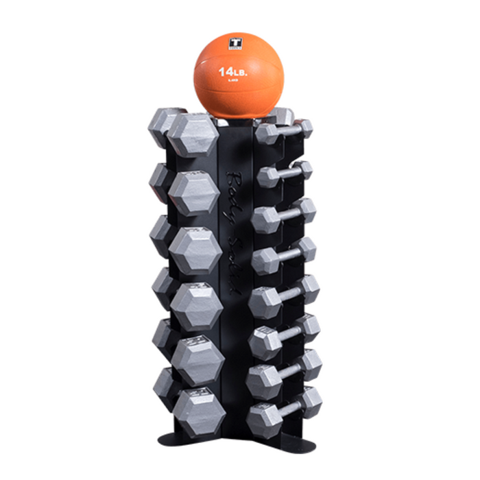Body-Solid GDR80 3-Sided Vertical Dumbbell Rack