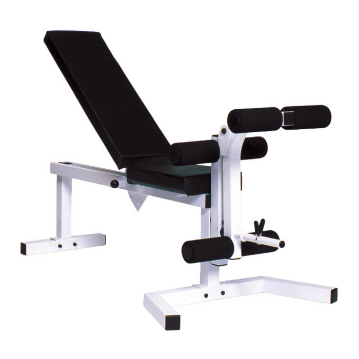 YORK Pro Series 210 Flat Incline Bench Bench with Leg Curl Attachment