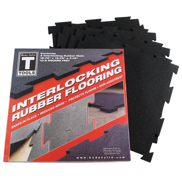 Body-Solid Tools Interlocking Rubber Flooring
