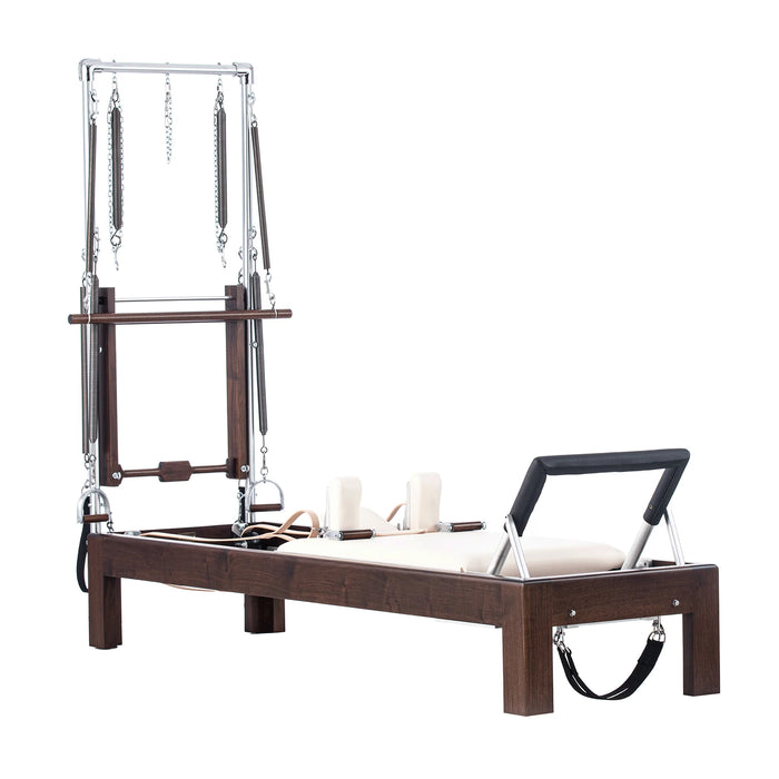 Legacy Apparatus Walnut Pilates Reformer with Tower