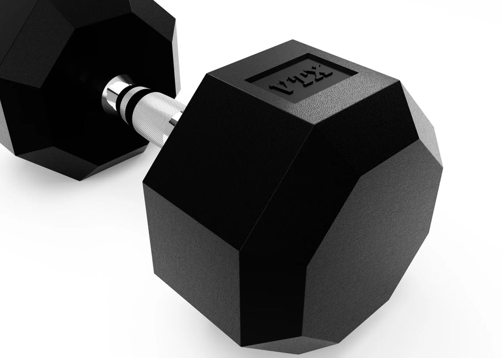Troy VTX 8-Sided Urethane Dumbbell Set with Storage Rack