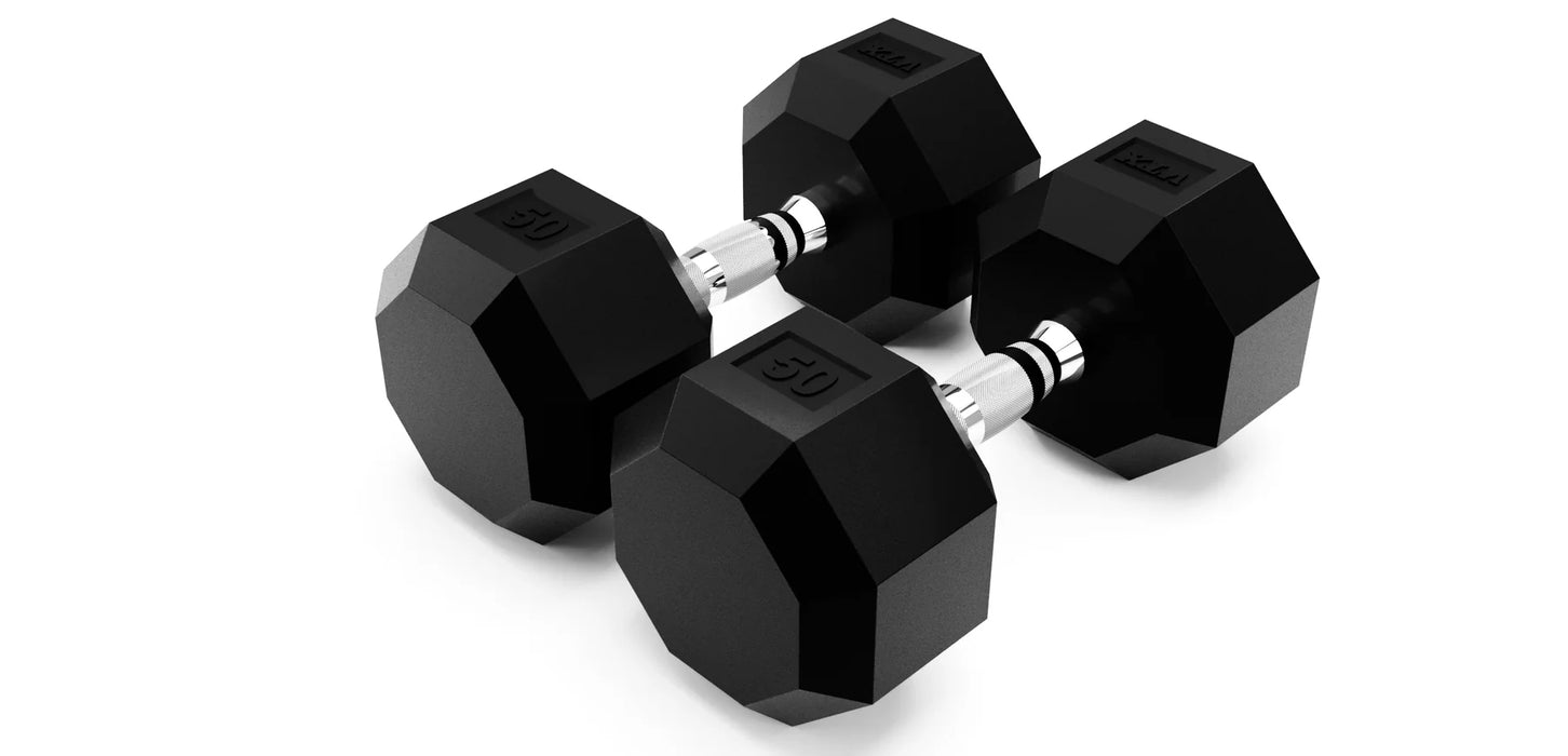 Troy VTX 8-Sided Urethane Dumbbell Set with Storage Rack