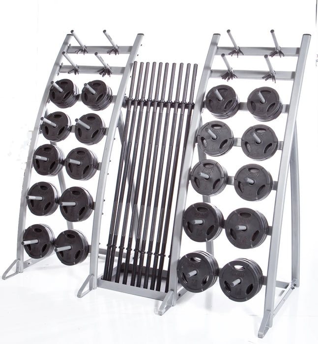 Troy Light Workout Bars & Weights Set with Lite Storage Rack | TLS-PAC