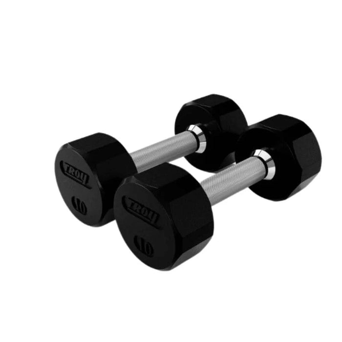 Troy 12-Sided Rubber Dumbbell Set | TSD-R