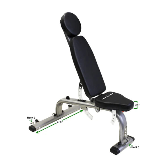 Troy VTX Flat/Incline/Decline Bench | GVBH-FID