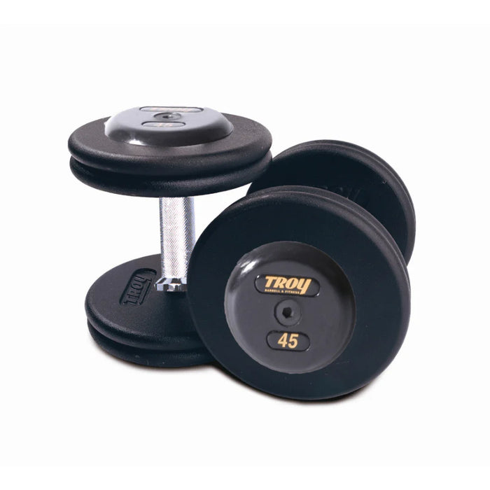 Troy Pro-Style Black Cast Iron Dumbbell Set | PFD