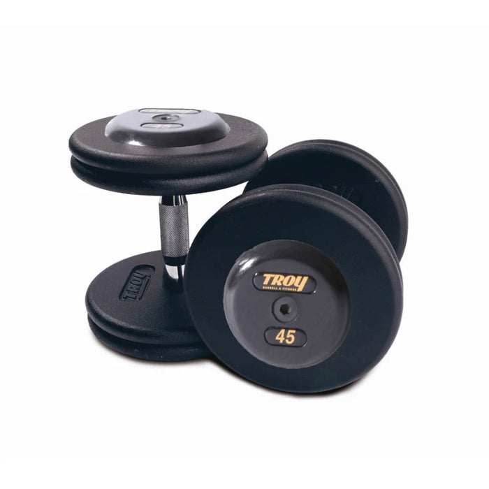 Troy Pro-Style Black Cast Iron Dumbbell Set | PFD