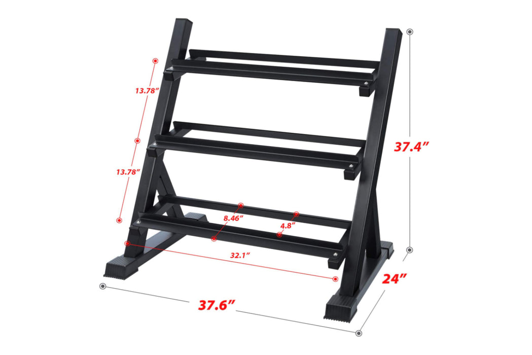 Vortex Strength DBRV8 3-Tier Dumbbell Rack