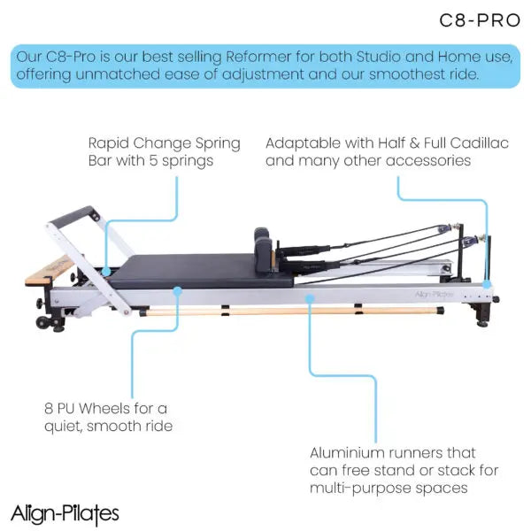 Align Pilates C8 Pro Cadillac Reformer Bundle