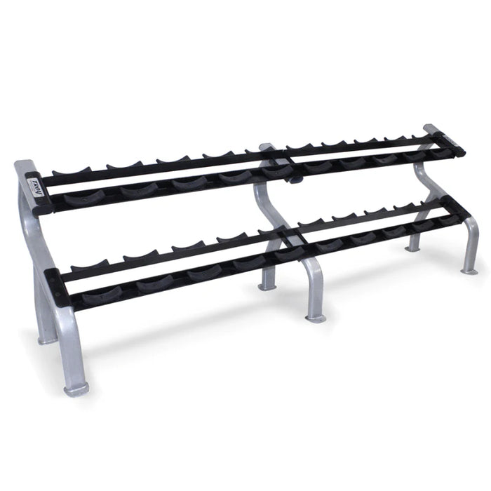 Troy 2-Tier Horizontal Dumbbell Saddle Storage Rack | DR-10