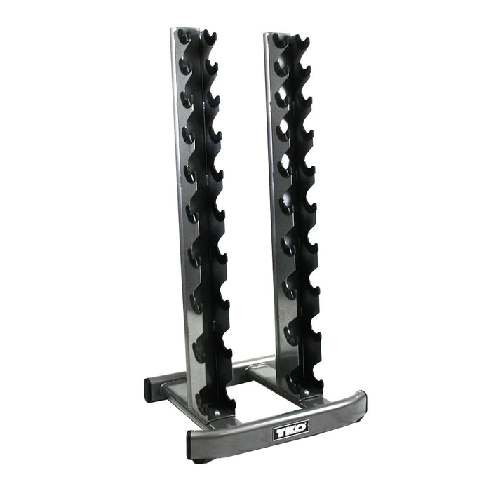 TKO Urethane Hex Dumbbell Set with 10 Pair Vertical Rack | S840
