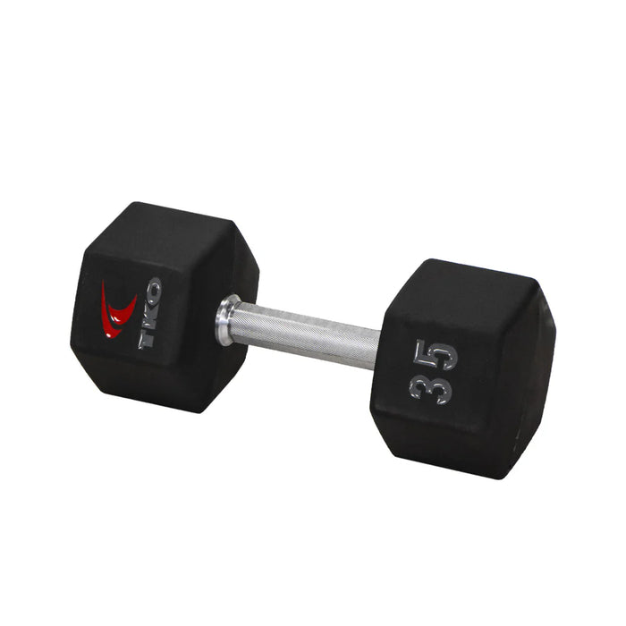 TKO Urethane Hex Dumbbell Set with 3-Tier Rail Rack | S6230