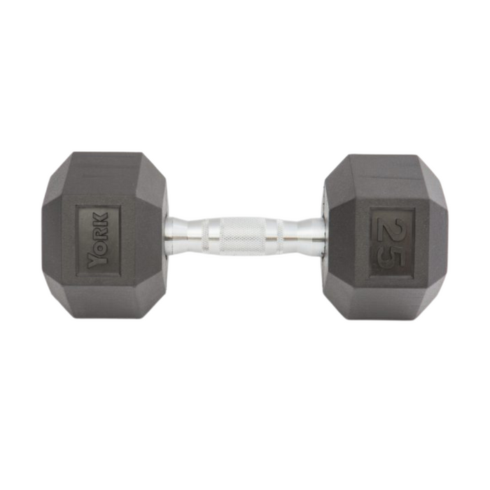 YORK Rubber Hex Dumbbell