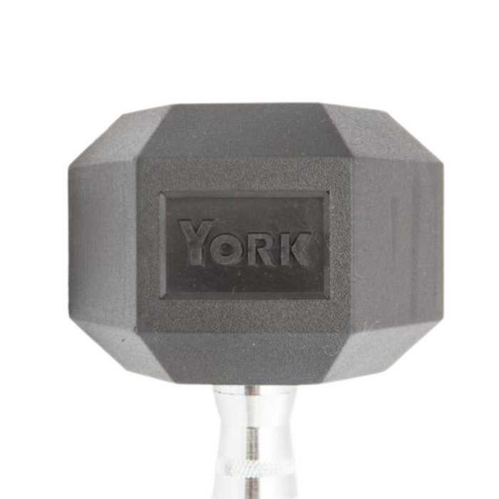 YORK Rubber Hex Dumbbell