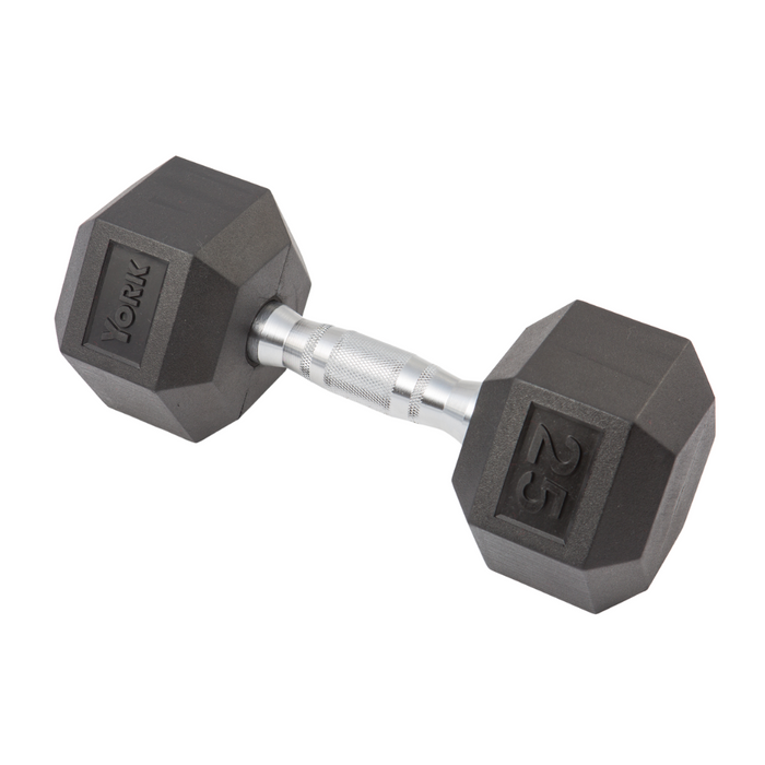 YORK Rubber Hex Dumbbell