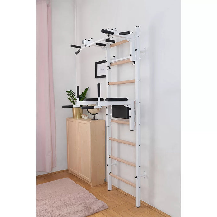 BenchK 232 Wall Bars with Pull-up Bar & Dip Bar