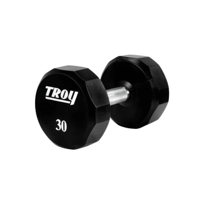 Troy 12-Sided Urethane Dumbbell Set with Storage Rack | COMMPAC-TSDU50